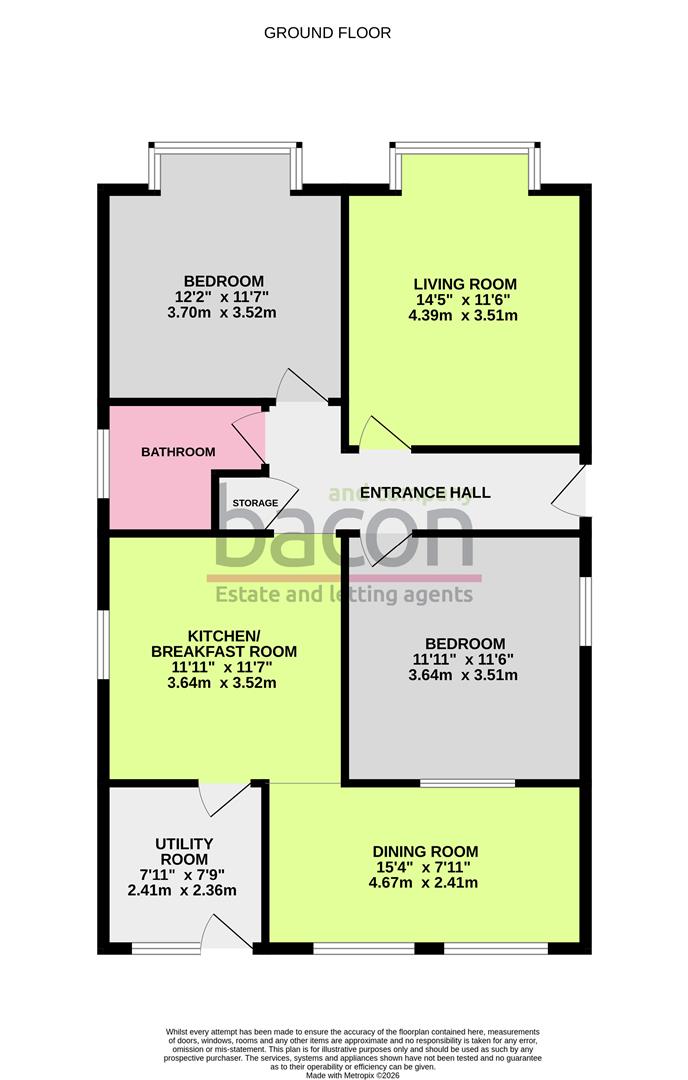 Floor Plan | Bungalow - Detached | Sompting Road, Lancing, BN15 | Sold - Subject to Contract